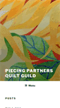 Mobile Screenshot of piecingpartnersquiltguild.com